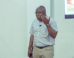 Nduka Udeh presenting export strategies for key products from Africa, such as wholesale African black soap and shea butter
